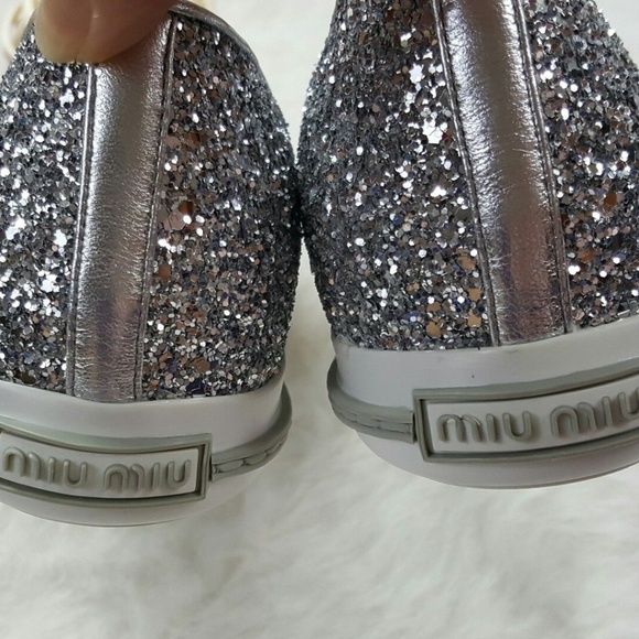 ⛔MIU MIU PRADA METAL CAP TOE SKATE SNEAKER - Picture 6 of 8